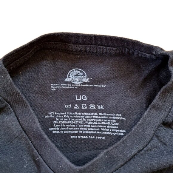 Mortal Kombat TEE BLACK SIZE LARGE - Picture 2 of 3